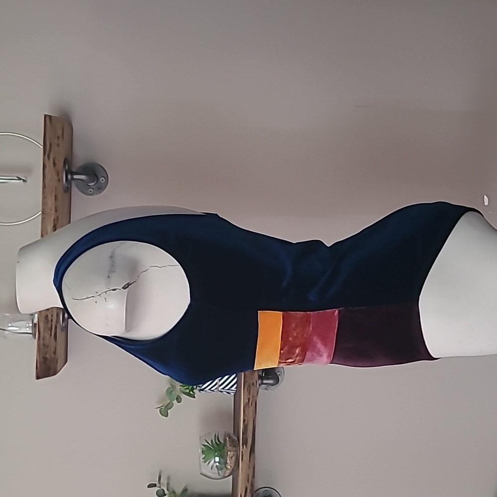 F21 Velvet Multicolored Bodysuit - Picture 3 of 8